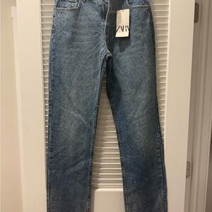 Zara Women’s ZW Shimmer Jeans sz4